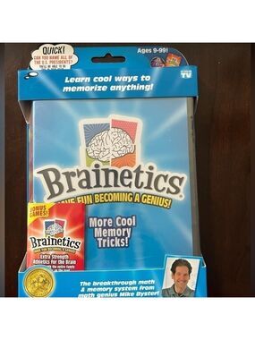 New Sealed Brainetics DVD.  Memorization games and easy instructions.